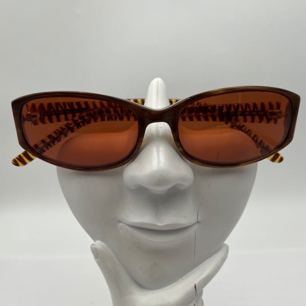 Halston Brown Oval Sunglasses Frames H302